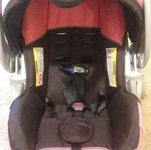 Girl Infant carseat with base